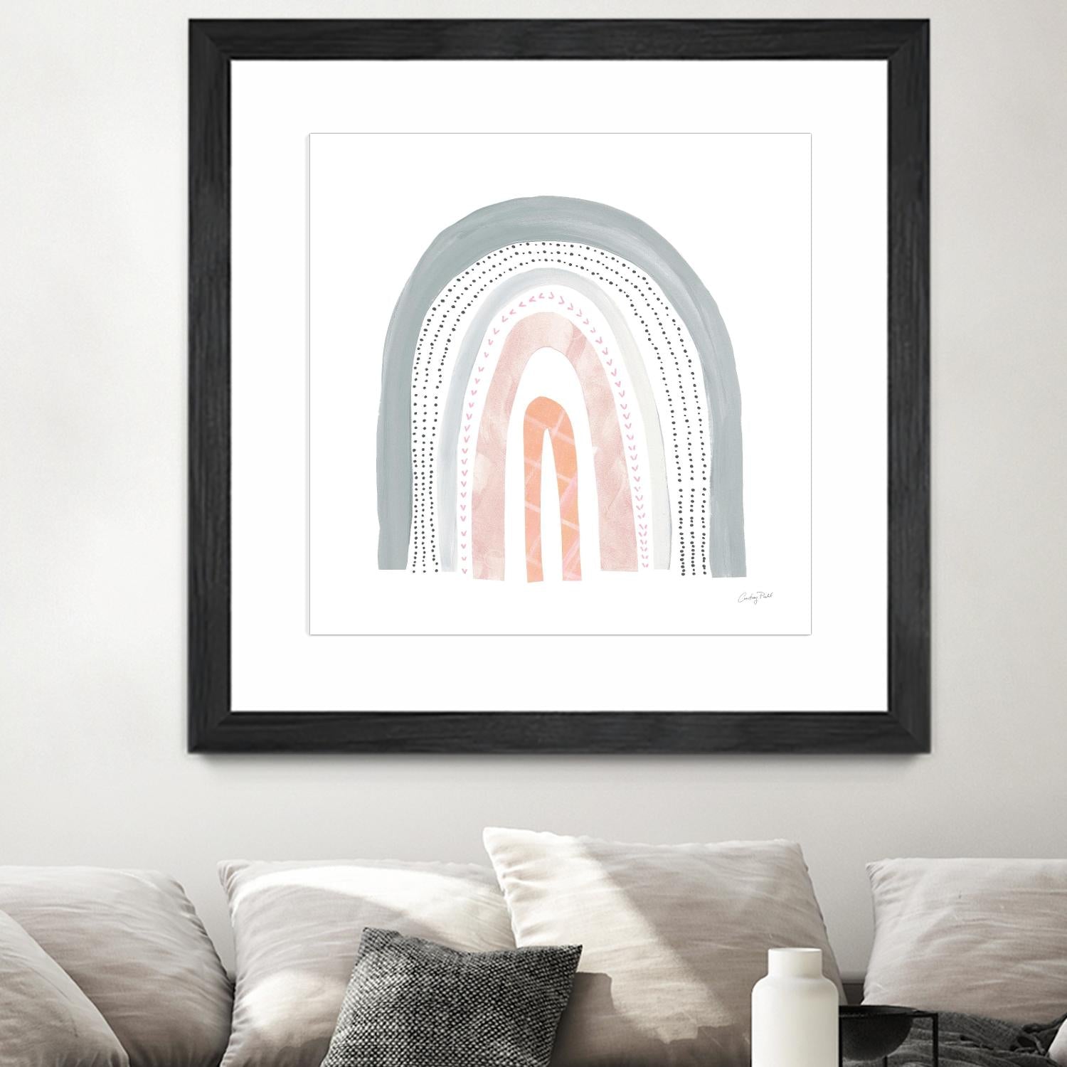 Boho Rainbow I by Courtney Prahl on GIANT ART - multi abstract blue