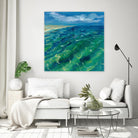 Sunny Sea Reflections by Silvia Vassileva on GIANT ART - green costal tan