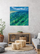 Sunny Sea Reflections by Silvia Vassileva on GIANT ART - green costal tan