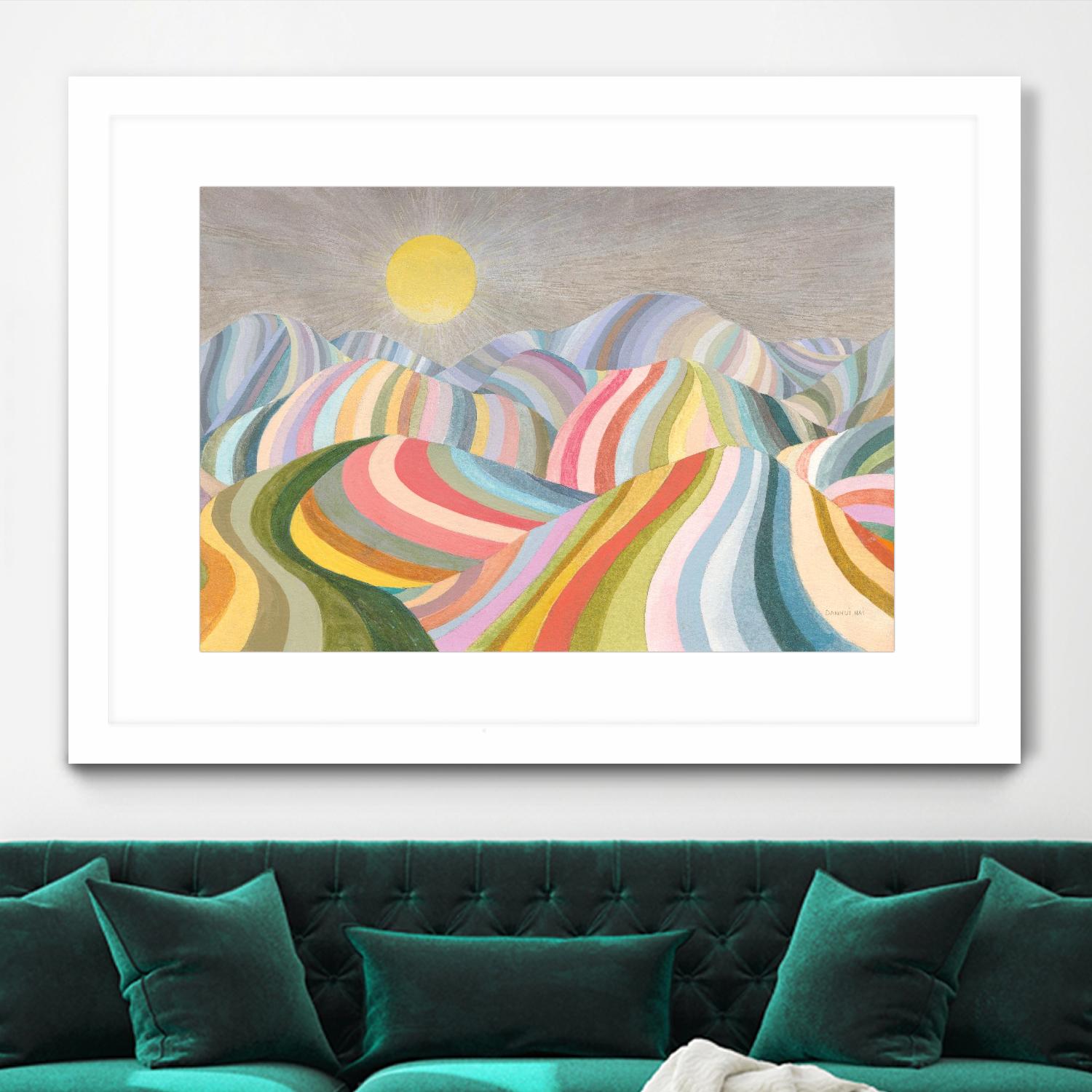 The Hills Roll On by Danhui Nai on GIANT ART - abstract abstract