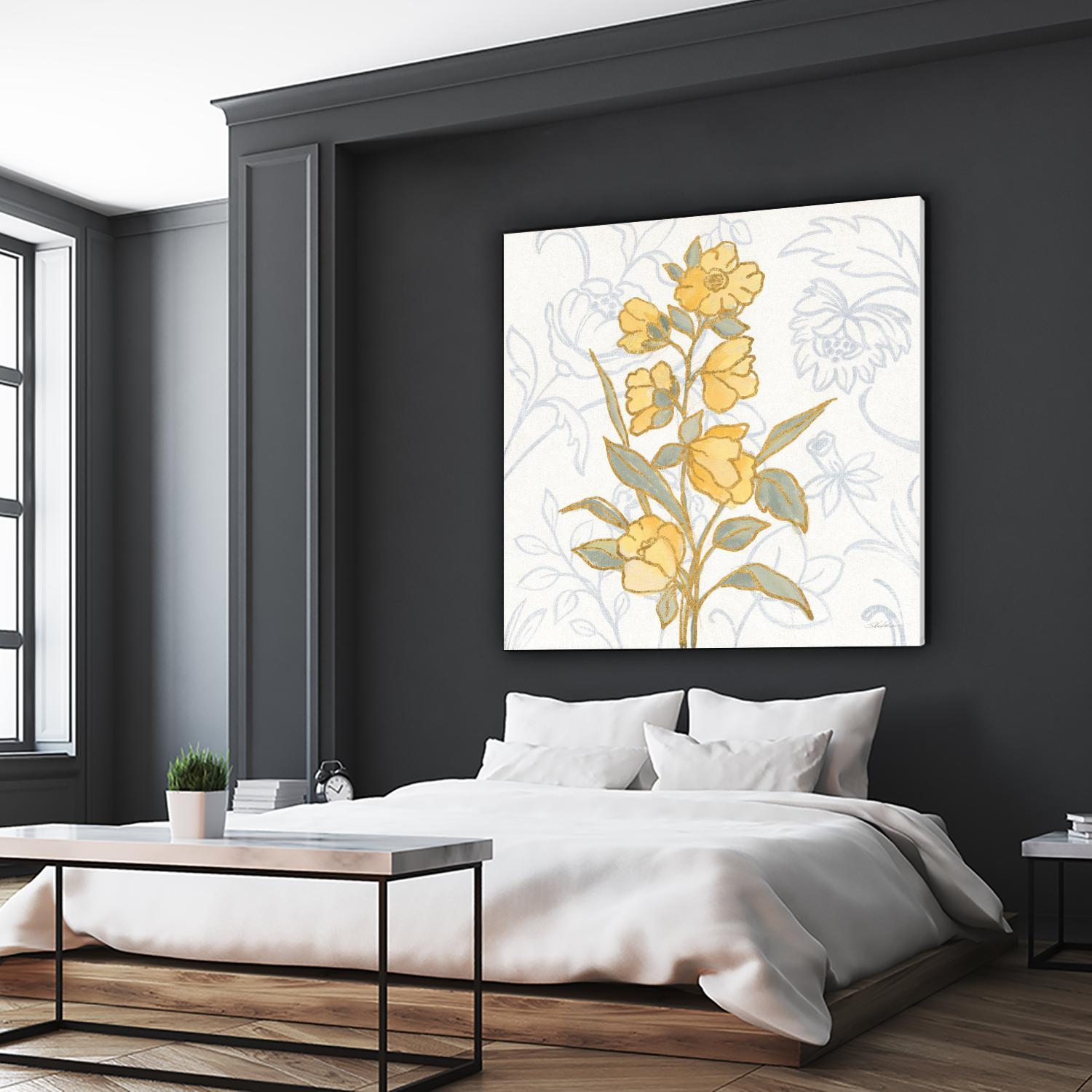 Flower Sophistication II by Silvia Vassileva on GIANT ART - florals blue