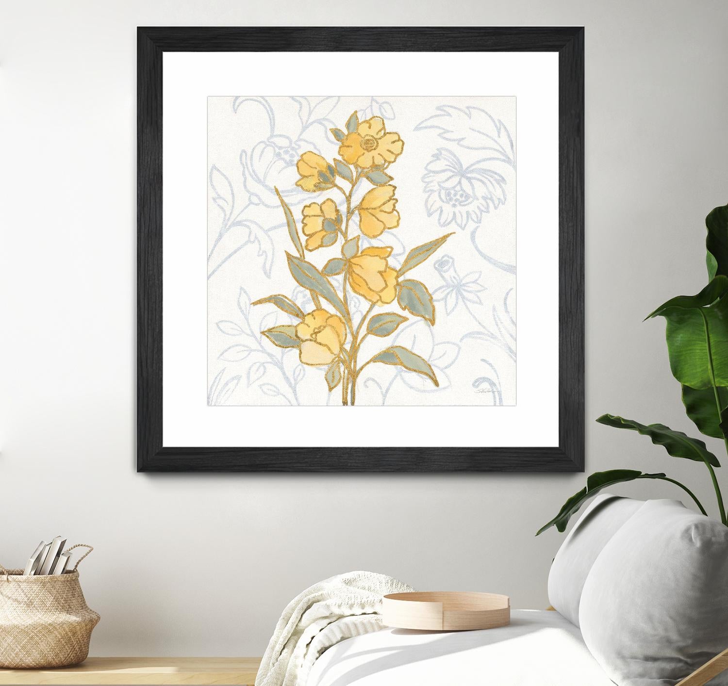 Flower Sophistication II by Silvia Vassileva on GIANT ART - florals blue
