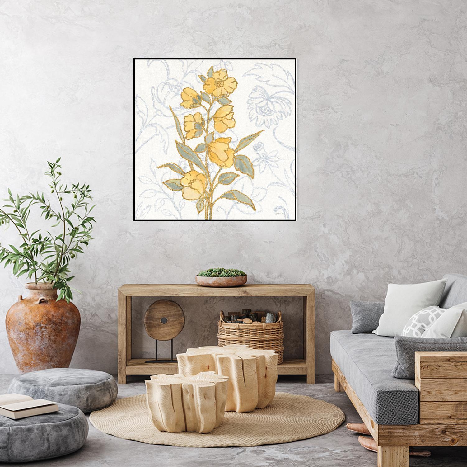Flower Sophistication II by Silvia Vassileva on GIANT ART - florals blue