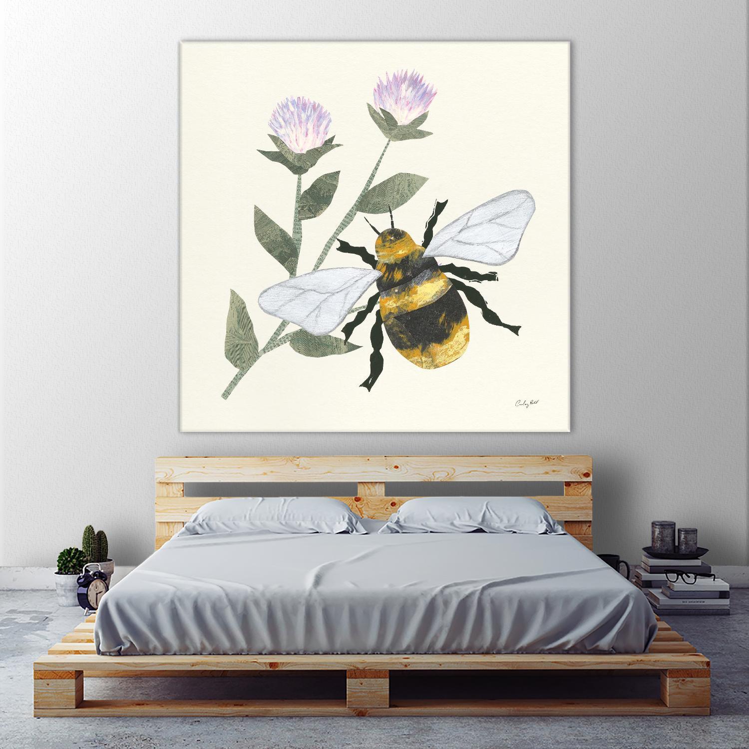 In the Garden Bee by Courtney Prahl on GIANT ART - animals bee