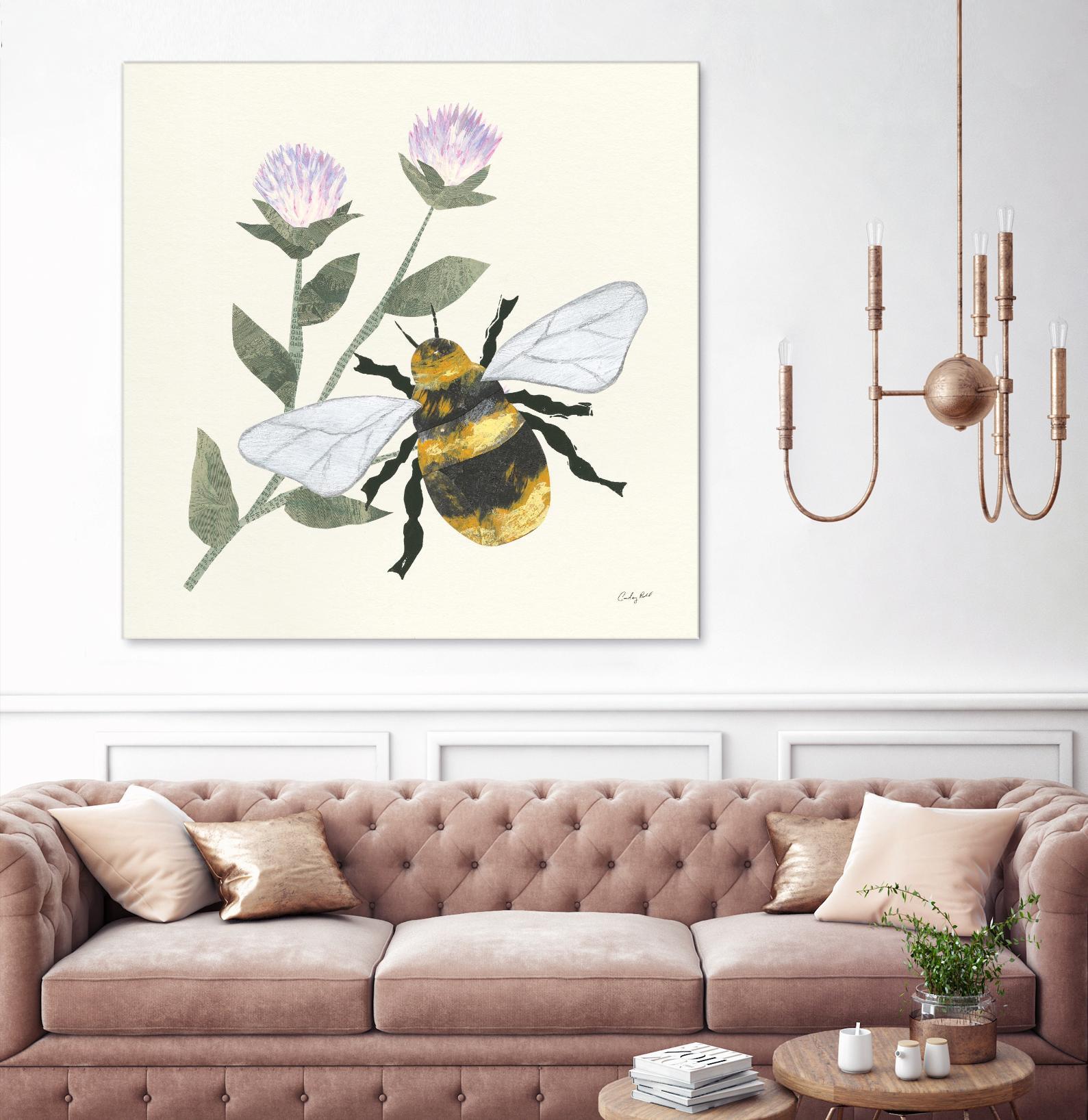In the Garden Bee by Courtney Prahl on GIANT ART - animals bee