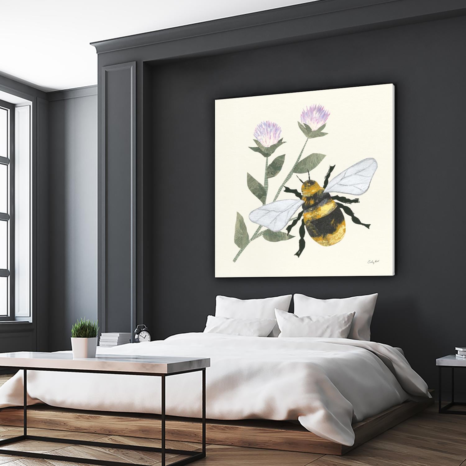 In the Garden Bee by Courtney Prahl on GIANT ART - animals bee