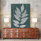 Enchanted Fall Cyanotype IX by Nancy Green on GIANT ART - green botanical photograph