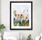 Spontaneous Summer I by Pamela Munger on GIANT ART - orange flowers floral