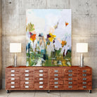 Spontaneous Summer I by Pamela Munger on GIANT ART - orange flowers floral