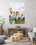 Spontaneous Summer I by Pamela Munger on GIANT ART - orange flowers floral