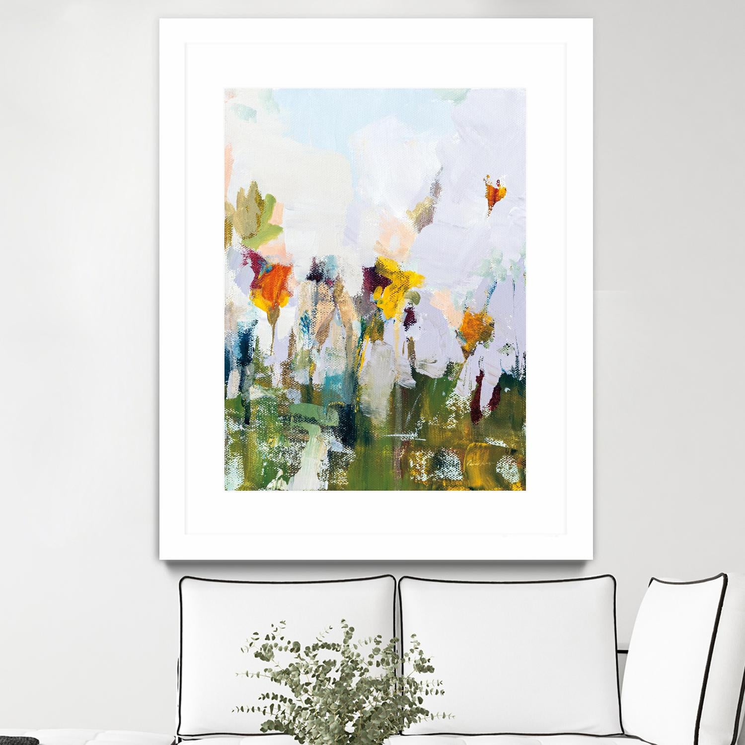 Spontaneous Summer I by Pamela Munger on GIANT ART - orange flowers floral