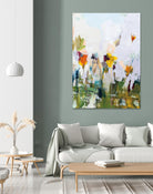 Spontaneous Summer I by Pamela Munger on GIANT ART - orange flowers floral