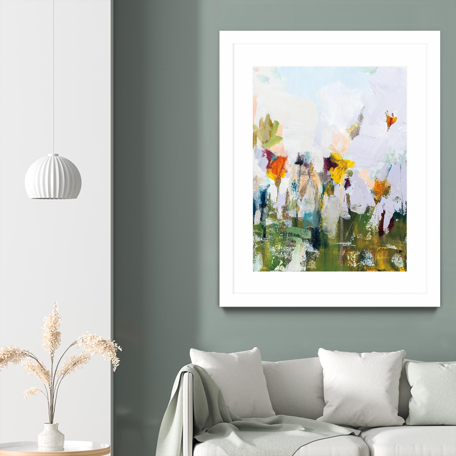 Spontaneous Summer I by Pamela Munger on GIANT ART - orange flowers floral