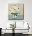 Kristens Peonies Neutral by Kellie Day on GIANT ART - florals aqua