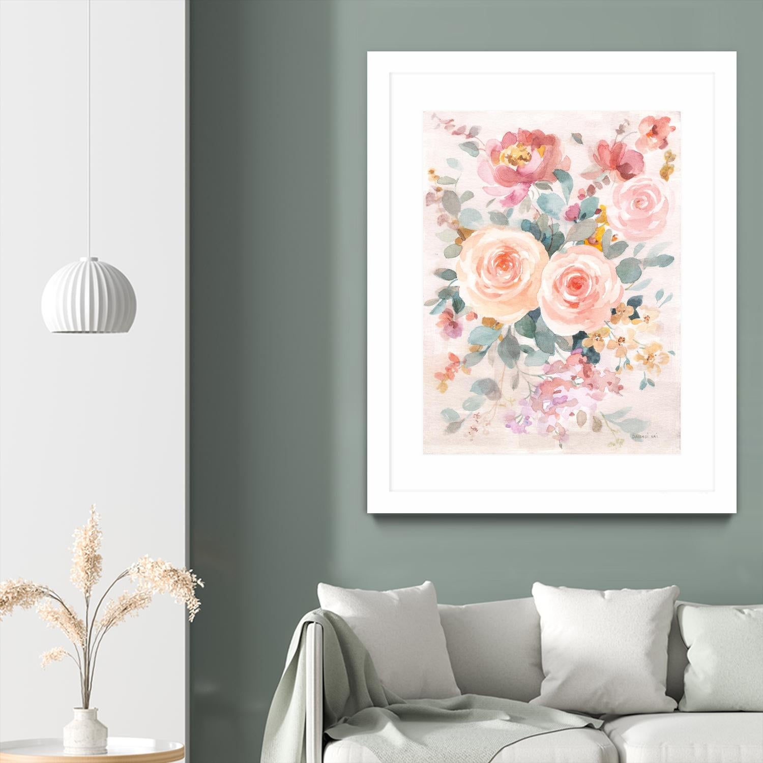 September Blooming II by Danhui Nai on GIANT ART - orange flowers peonies