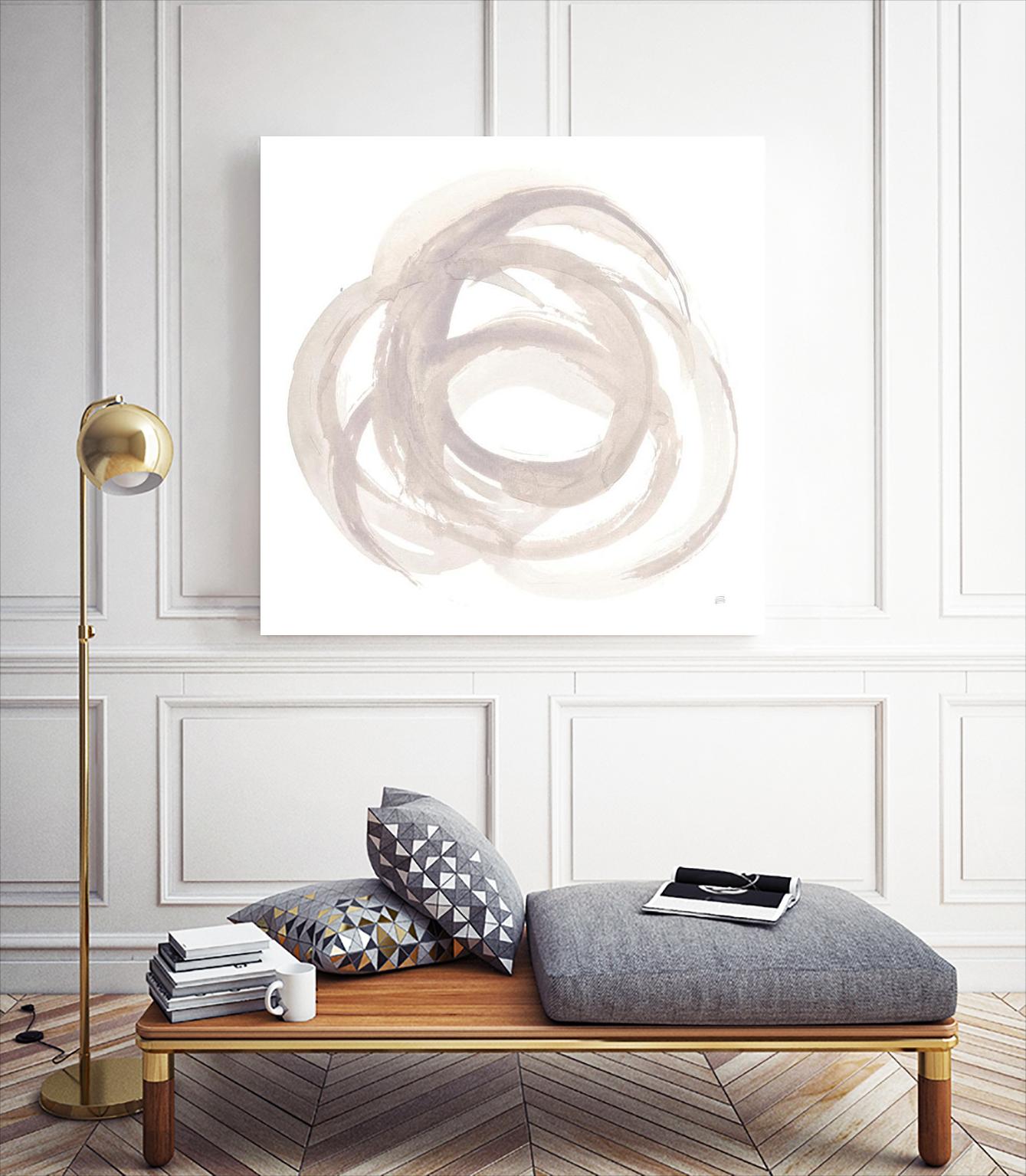 Coming Back II by Chris Paschke on GIANT ART - white shapes gray