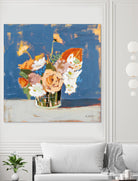 Peach and White Bouquet by Pamela Munger on GIANT ART - abstract abstract