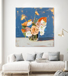 Peach and White Bouquet by Pamela Munger on GIANT ART - abstract abstract