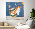 Peach and White Bouquet by Pamela Munger on GIANT ART - abstract abstract