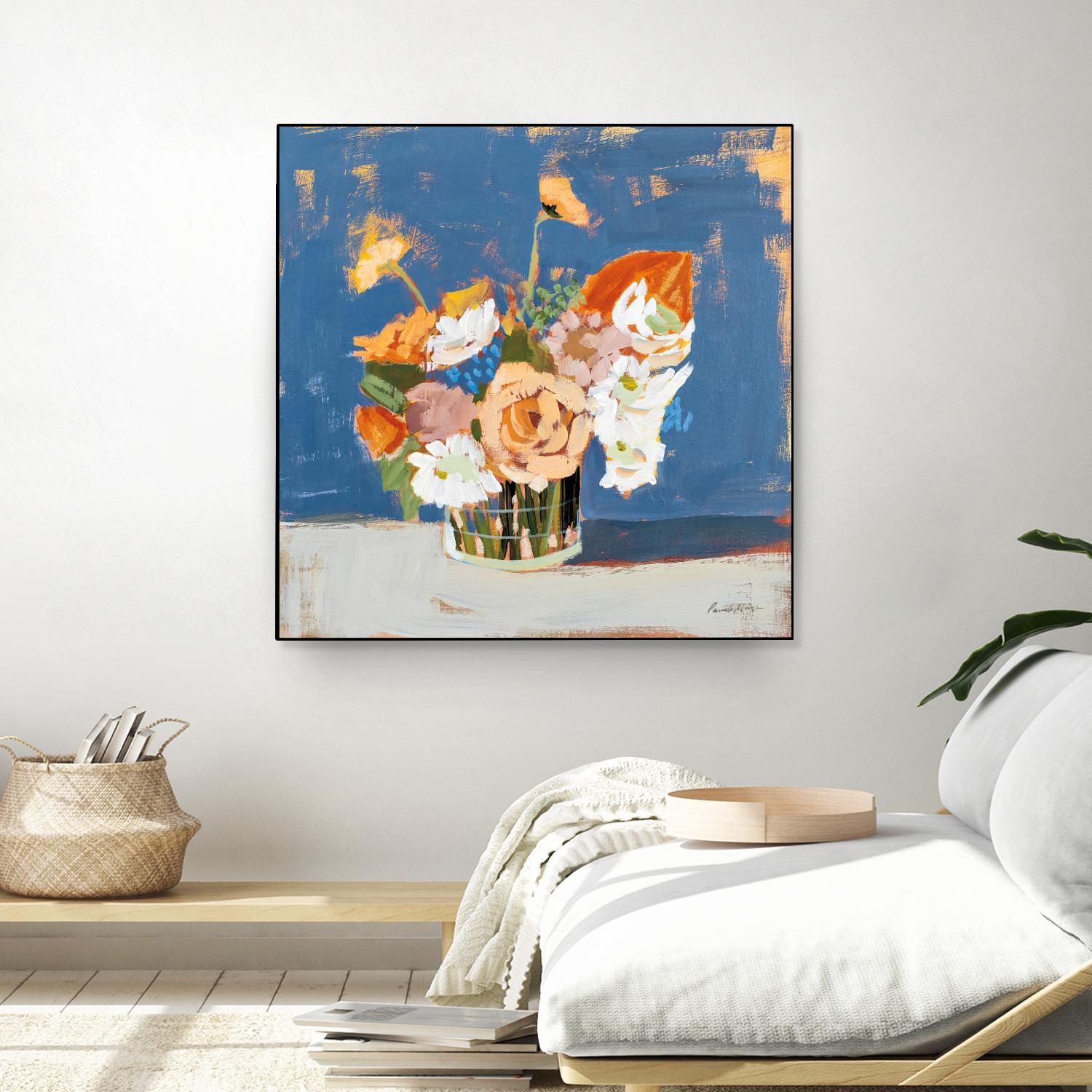 Peach and White Bouquet by Pamela Munger on GIANT ART - abstract abstract