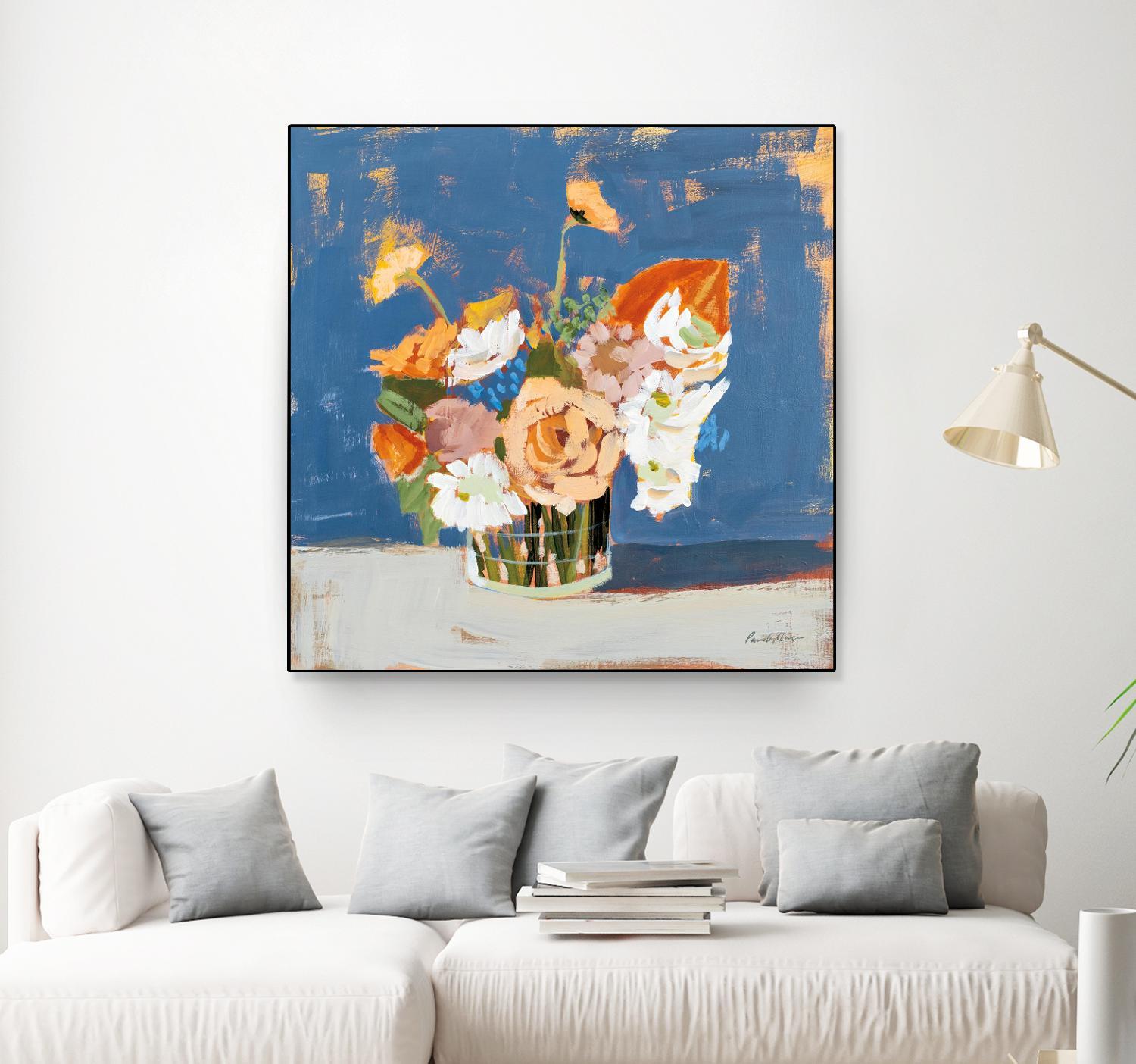 Peach and White Bouquet by Pamela Munger on GIANT ART - abstract abstract