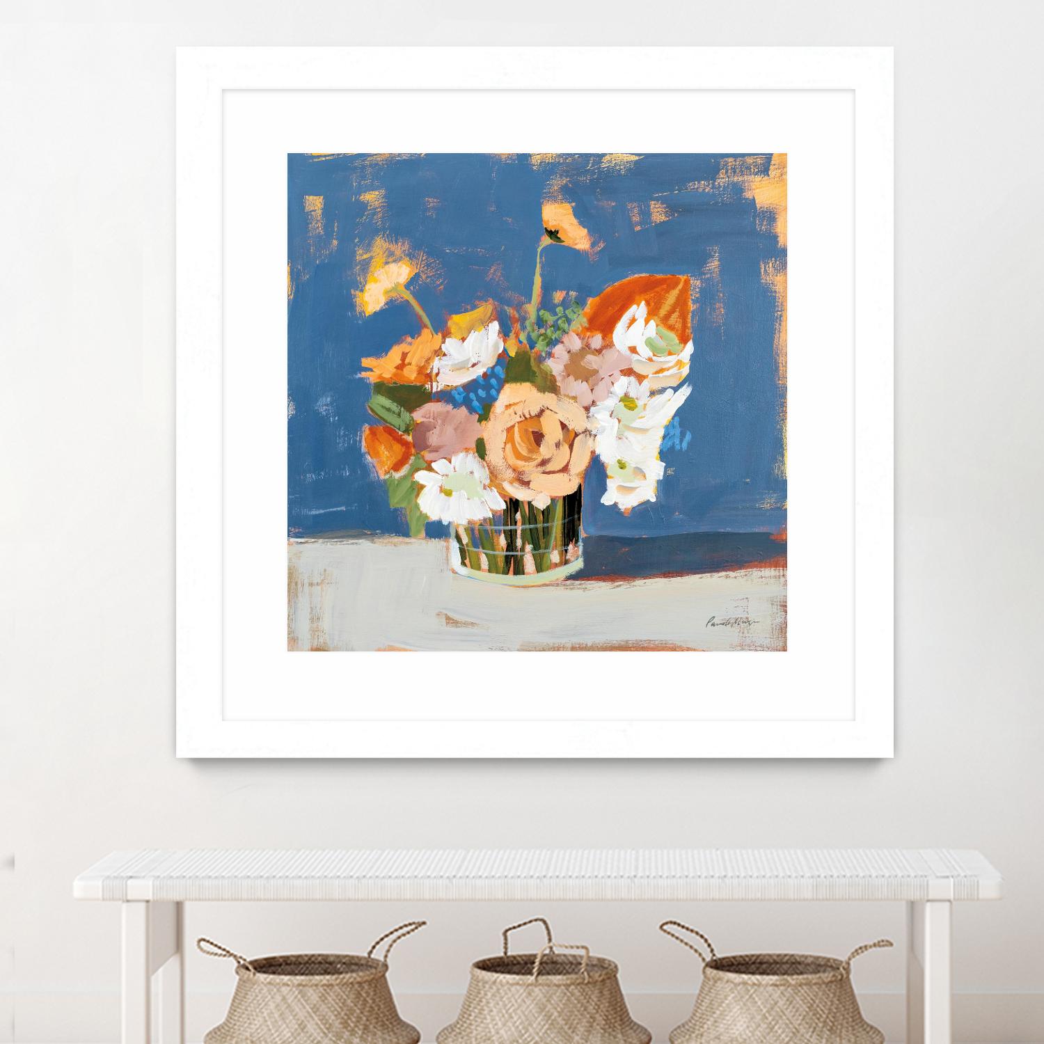 Peach and White Bouquet by Pamela Munger on GIANT ART - abstract abstract