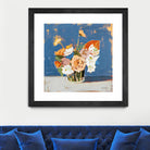 Peach and White Bouquet by Pamela Munger on GIANT ART - abstract abstract