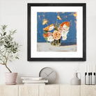 Peach and White Bouquet by Pamela Munger on GIANT ART - abstract abstract