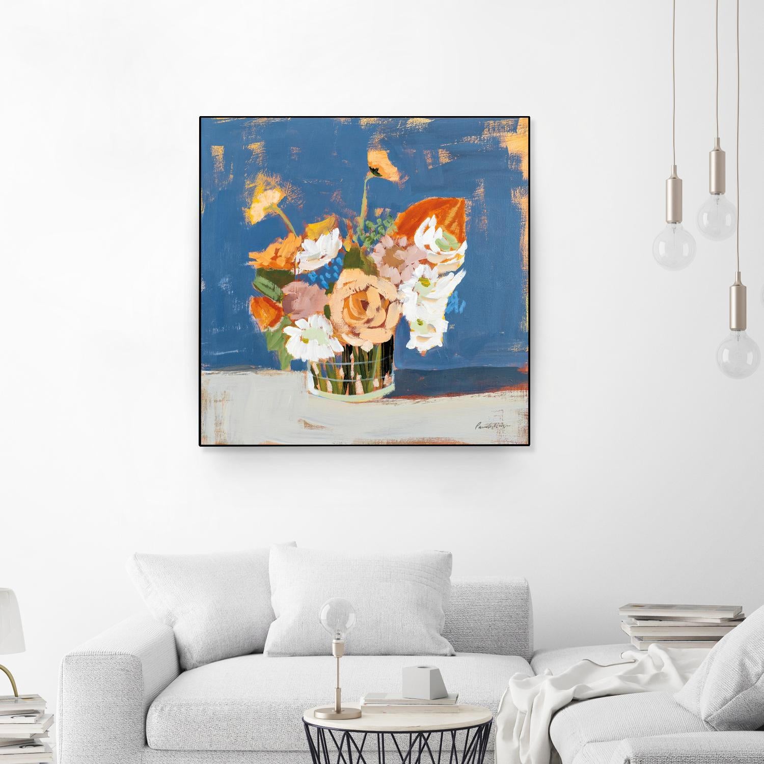 Peach and White Bouquet by Pamela Munger on GIANT ART - abstract abstract