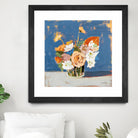 Peach and White Bouquet by Pamela Munger on GIANT ART - abstract abstract