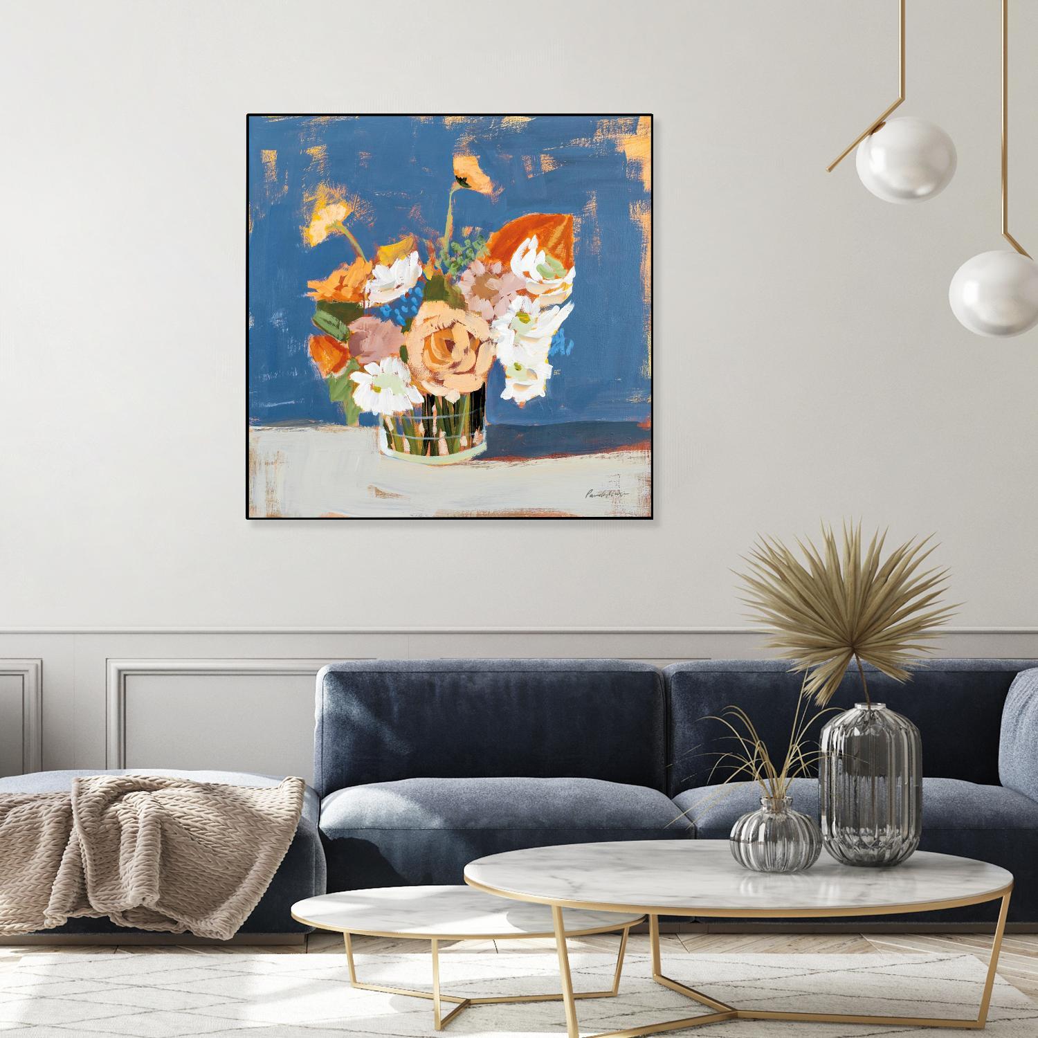 Peach and White Bouquet by Pamela Munger on GIANT ART - abstract abstract
