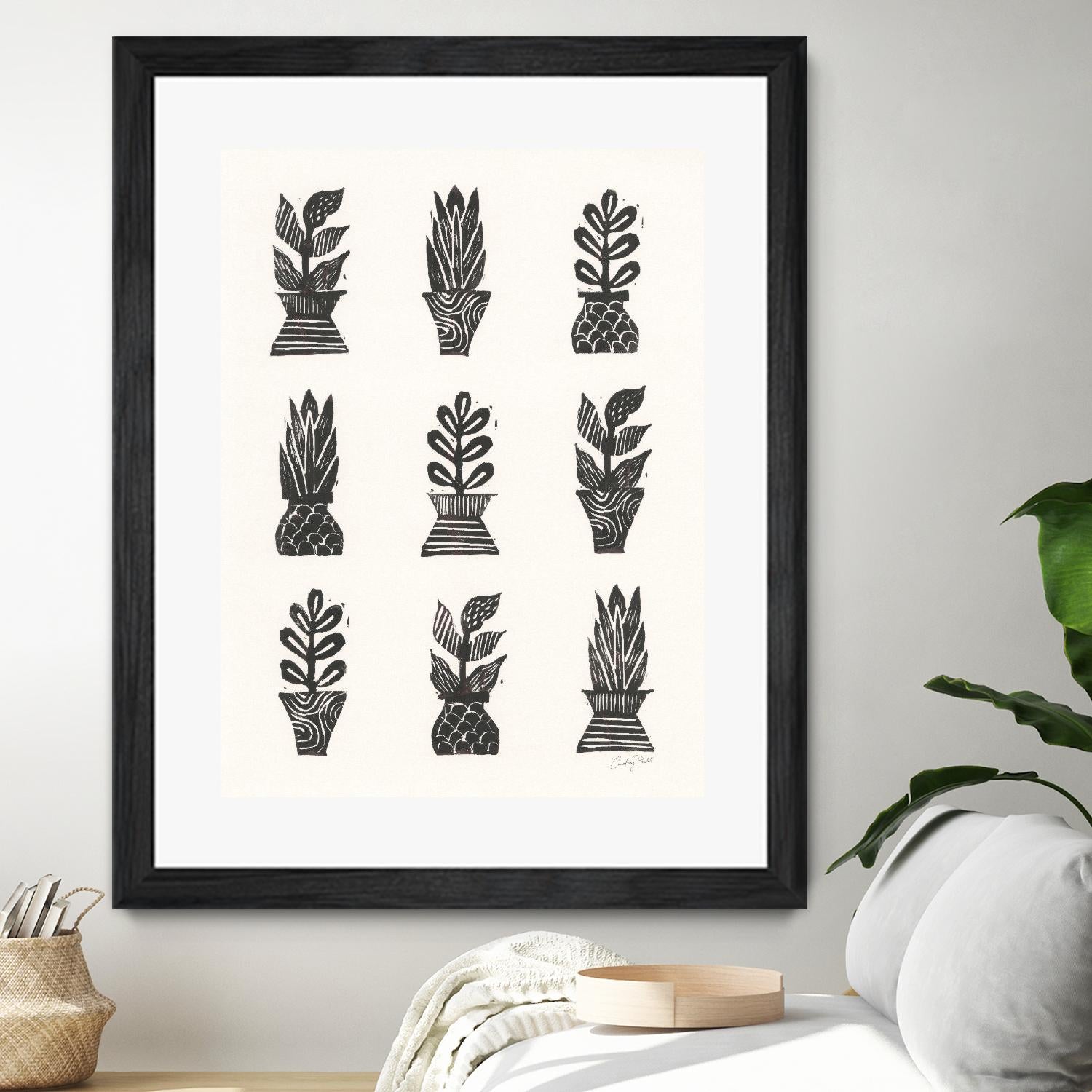 Planted by Courtney Prahl on GIANT ART - white botanical stems