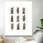 Planted by Courtney Prahl on GIANT ART - white botanical stems