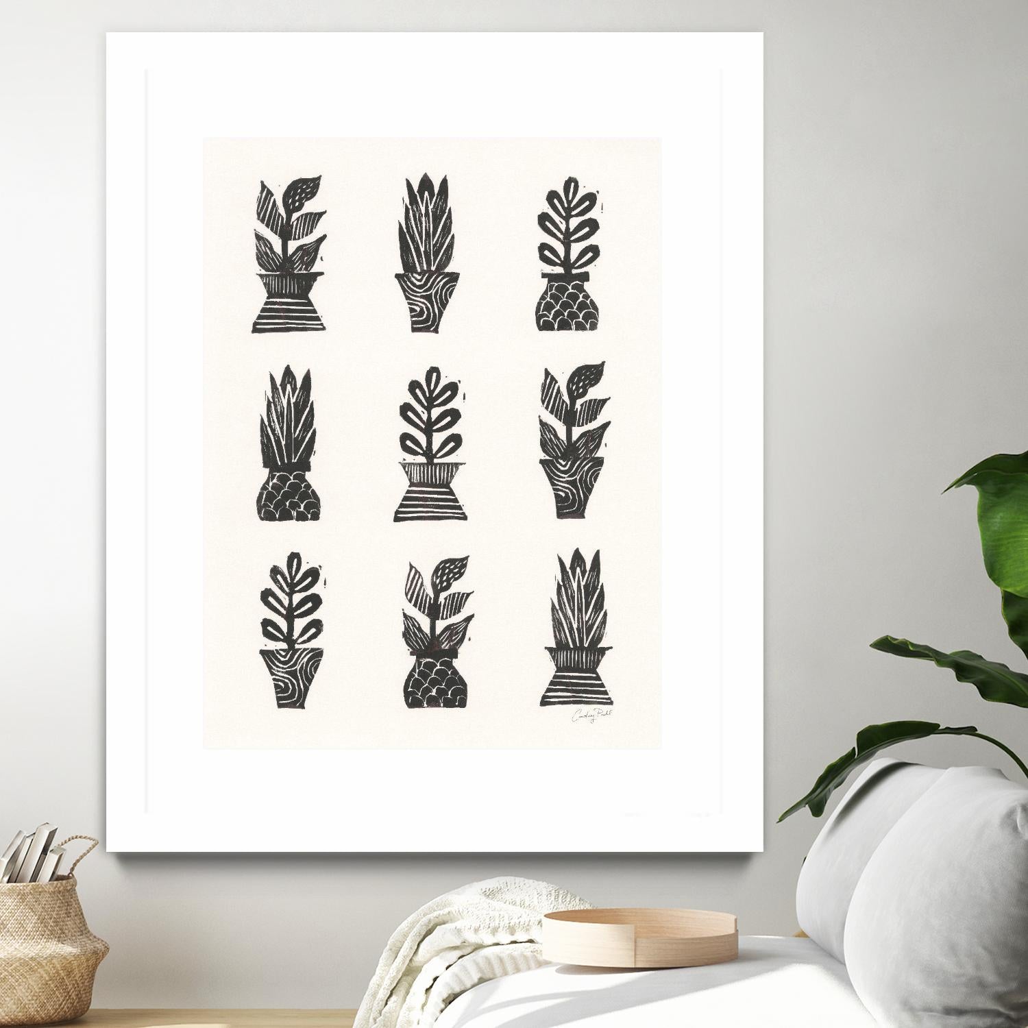 Planted by Courtney Prahl on GIANT ART - white botanical stems
