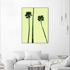 Palm Trees 2000 (Cyan) by Erik Asla on GIANT ART - multicolor photography; contemporary