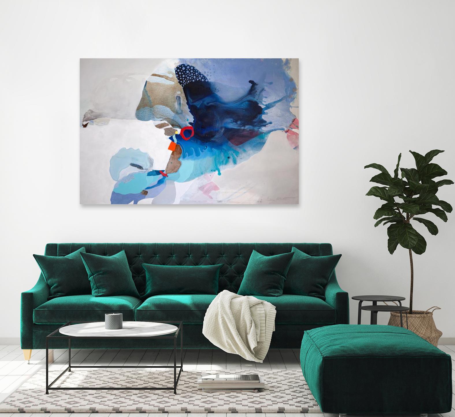 Ocean Tides by Lina Alattar on GIANT ART - multicolor abstracts, contemporary