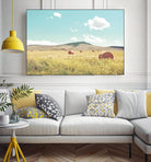 A Day in the Fields by Annie Bailey Art on GIANT ART - blue,green landscapes, photography, clouds, farms, hills