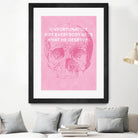 Unfortunately Not Everybody Gets What He Deserves by Hannes Beer on GIANT ART - pink inspirational, urban/pop surrealism, design/type, illustration, typography