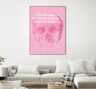 Unfortunately Not Everybody Gets What He Deserves by Hannes Beer on GIANT ART - pink inspirational, urban/pop surrealism, design/type, illustration, typography