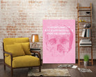 Unfortunately Not Everybody Gets What He Deserves by Hannes Beer on GIANT ART - pink inspirational, urban/pop surrealism, design/type, illustration, typography