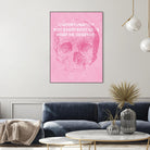 Unfortunately Not Everybody Gets What He Deserves by Hannes Beer on GIANT ART - pink inspirational, urban/pop surrealism, design/type, illustration, typography