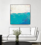 Aqua White by Don Bishop on GIANT ART - white abstract