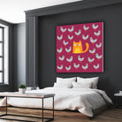 Cat amongst the Pigeons by Michael Buxton on GIANT ART - multicolor urban/pop surrealism; animals; contemporary