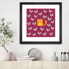 Cat amongst the Pigeons by Michael Buxton on GIANT ART - multicolor urban/pop surrealism; animals; contemporary