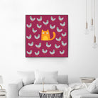 Cat amongst the Pigeons by Michael Buxton on GIANT ART - multicolor urban/pop surrealism; animals; contemporary
