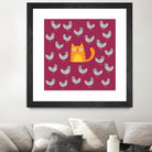 Cat amongst the Pigeons by Michael Buxton on GIANT ART - multicolor urban/pop surrealism; animals; contemporary