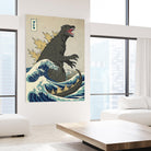 The Great Monster off Kanagawa by Michael Buxton on GIANT ART - multicolor urban/pop surrealism; contemporary