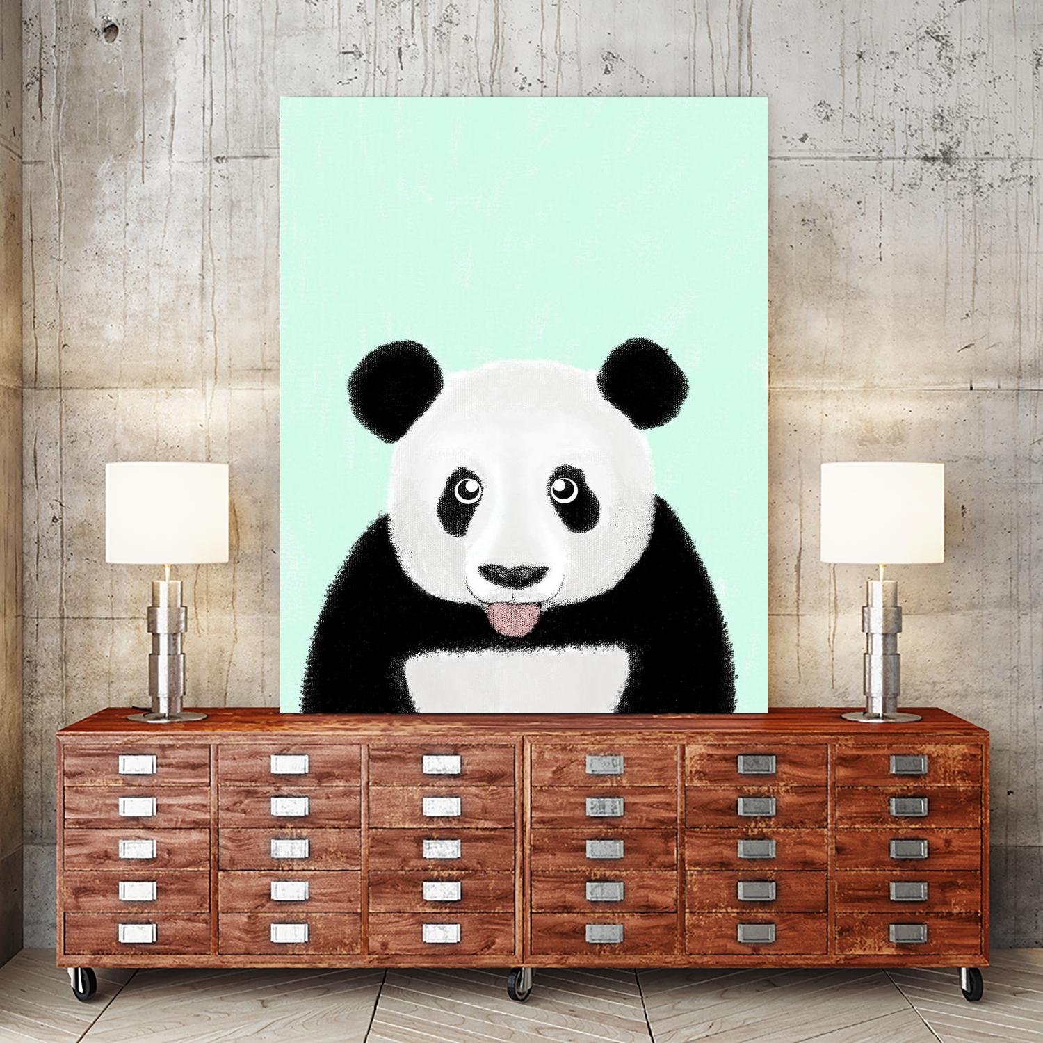 Cute Panda by Barruf on GIANT ART - multicolor urban/pop surrealism; animals