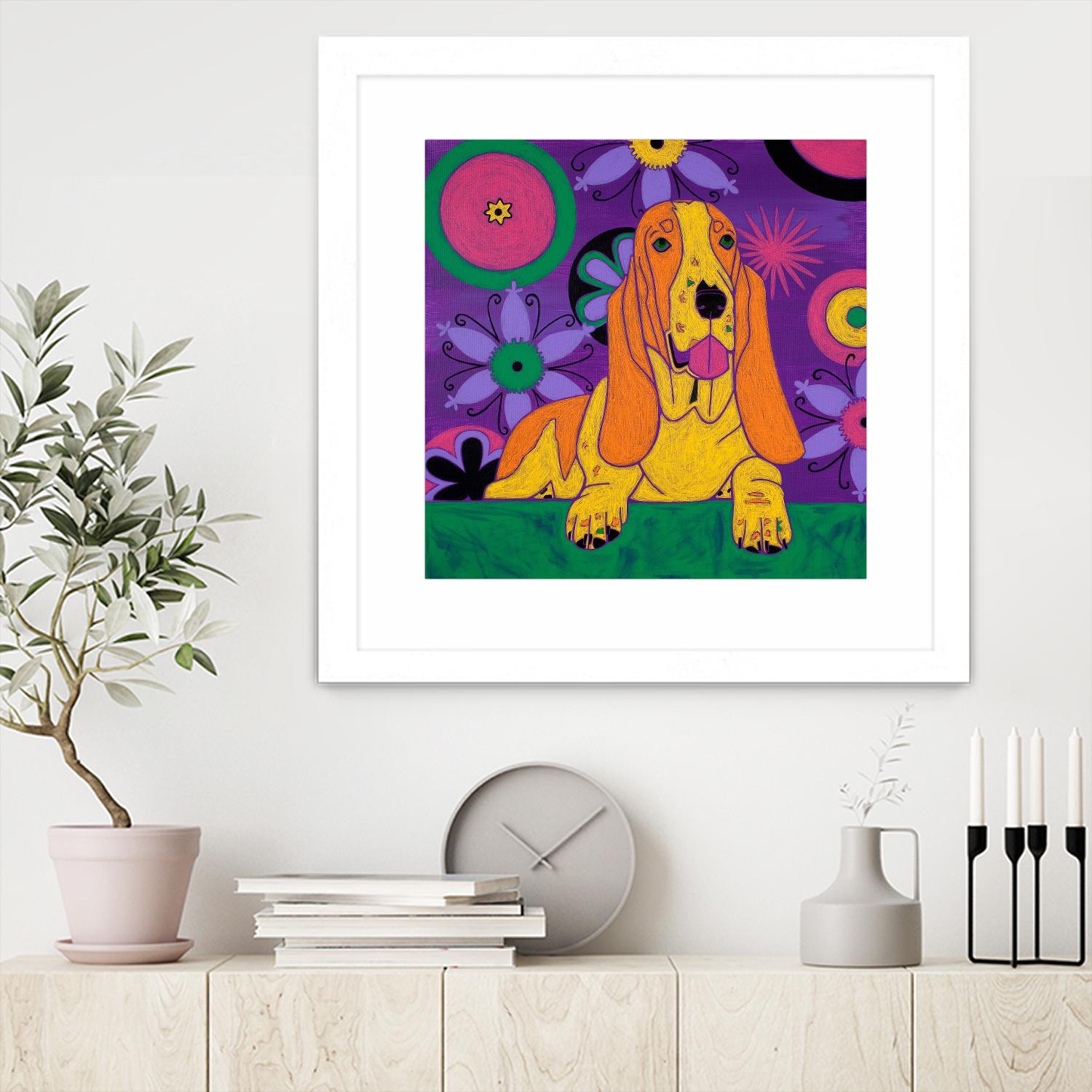 Hush Puppeh by Angela Bond on GIANT ART - multicolor animals; contemporary