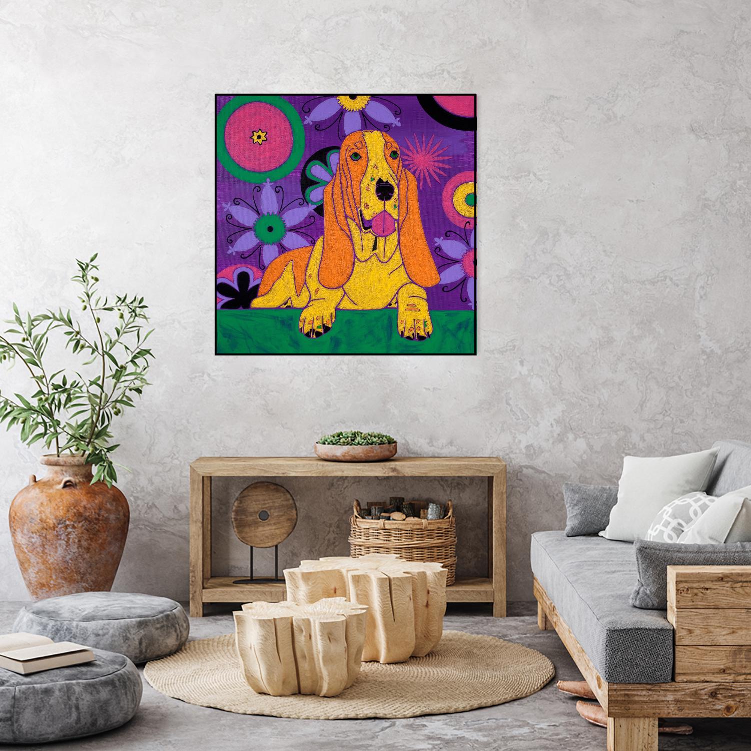 Hush Puppeh by Angela Bond on GIANT ART - multicolor animals; contemporary